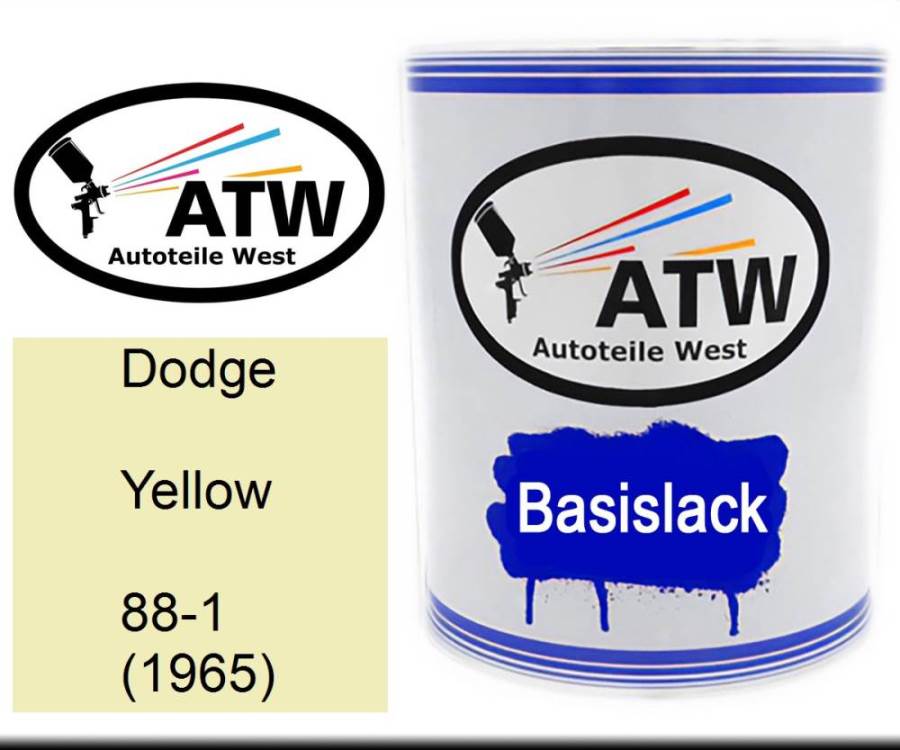 Dodge, Yellow, 88-1 (1965): 1L Lackdose, von ATW Autoteile West.